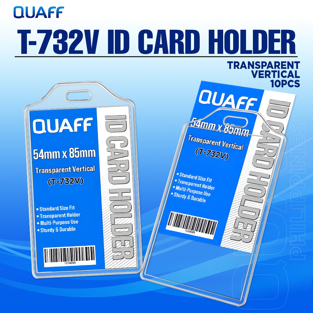 Clear ID Card Holder Vertical T-732V ID Sleeve ID Protector 54x85mm ...