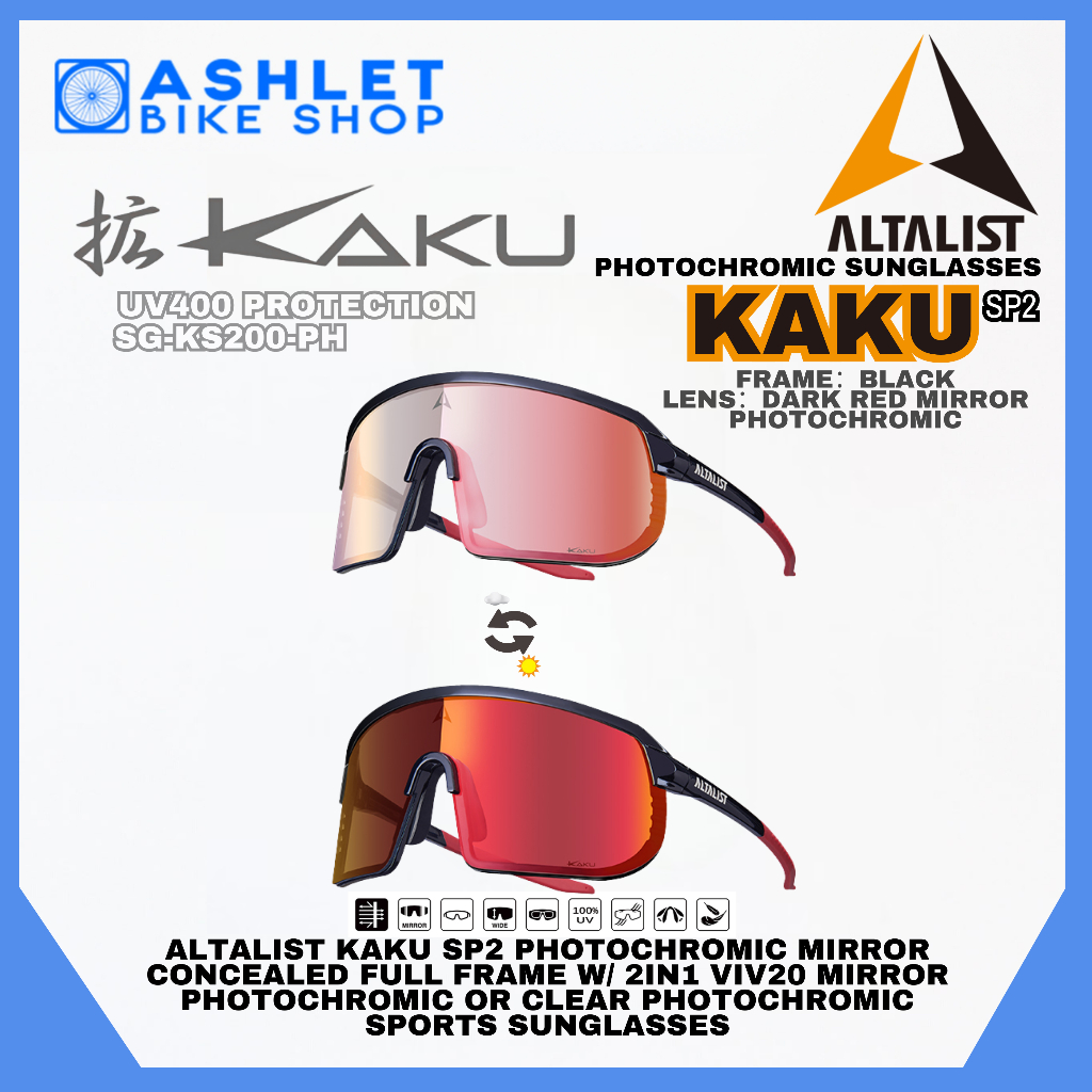ALTALIST KAKU SP2 SPORTS SUNGLASSES PHOTOCHROMIC POLARIZED MIRROR