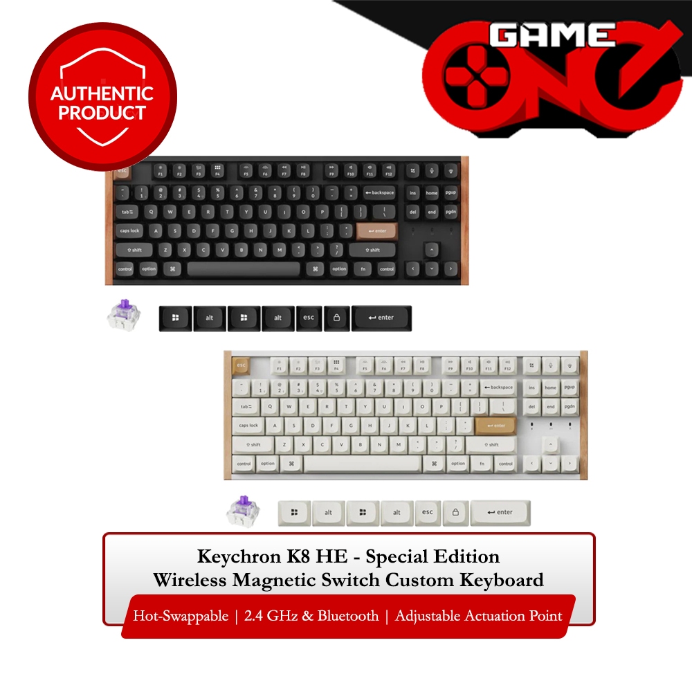 Keychron K8 HE Wireless Magnetic Switch Custom Keyboard Special Edition ...