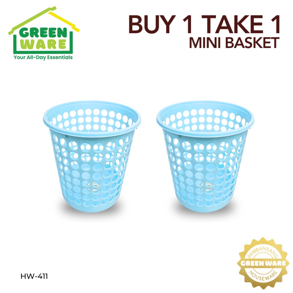 Greenware (MINI) BASKET HW-411 BUY 1 TAKE 1 | Shopee Philippines
