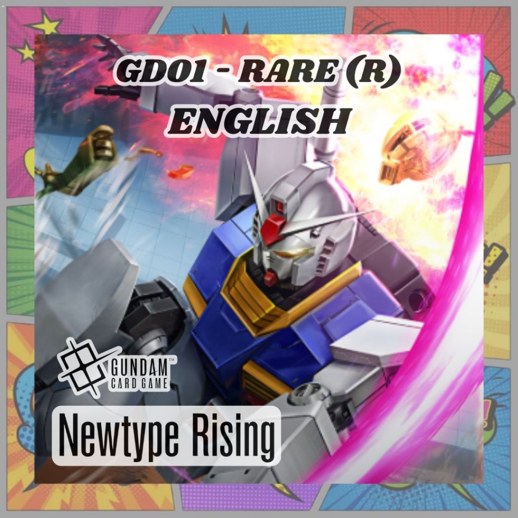 GD01 English Gundam Card Game | Newtype Rising RARE (R) Cards | Shopee ...