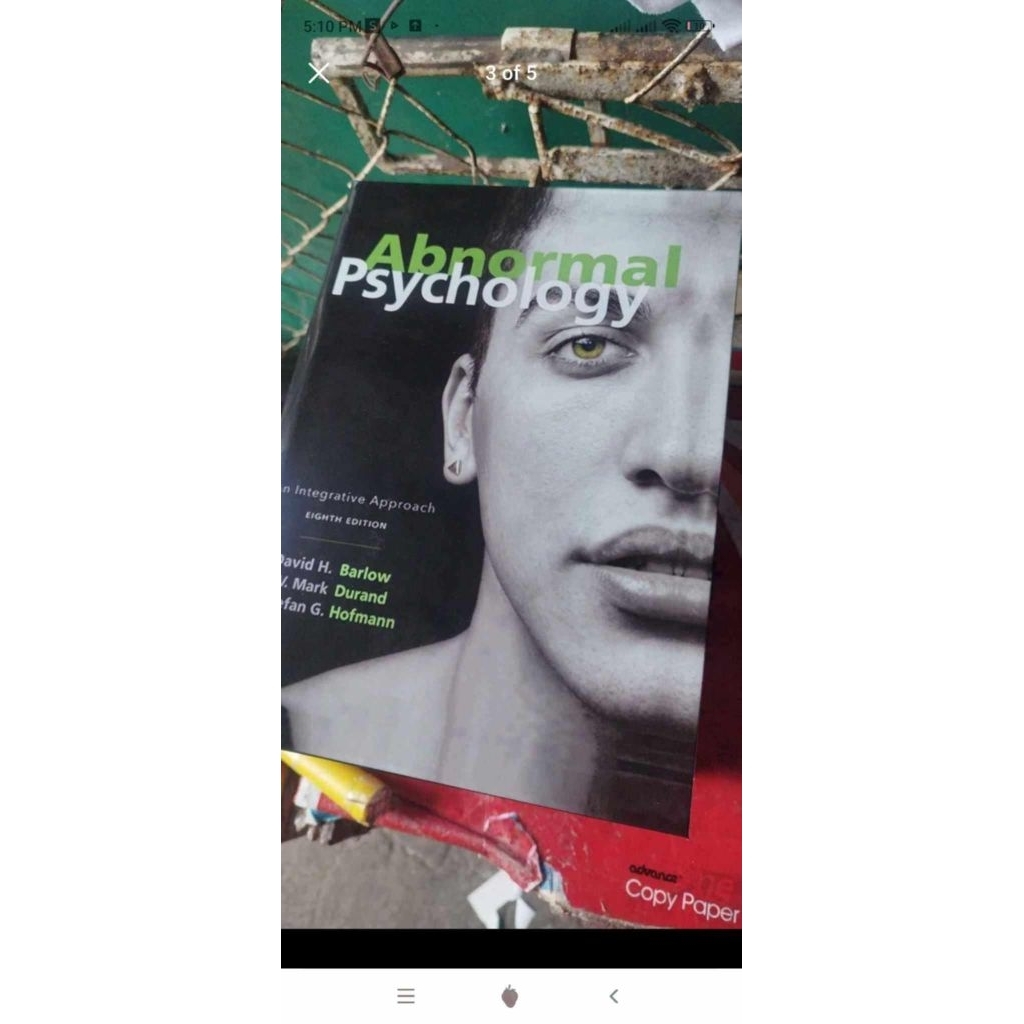 ABNORMAL PSYCHOLOGY By. BARLOW Reprinted copy (brandnew | Shopee ...