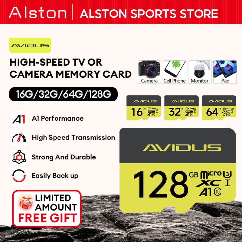 AVIDUS Micro SD Card 16GB 32GB 64GB 128GB Universal U3 TF Card For CCTV ...