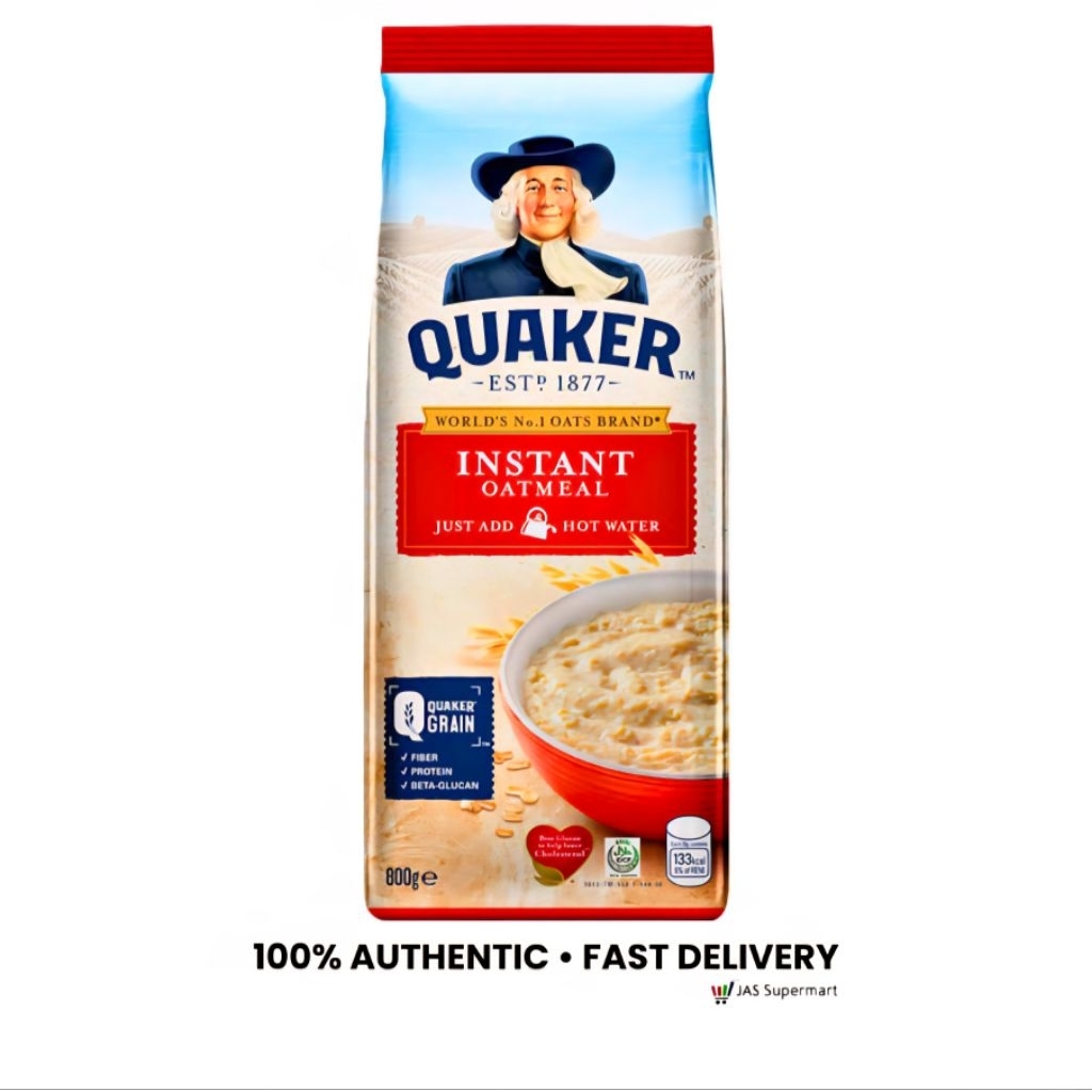 Quaker Instant Oatmeal 800g – Healthy Cereal Oats | Adult Breakfast ...