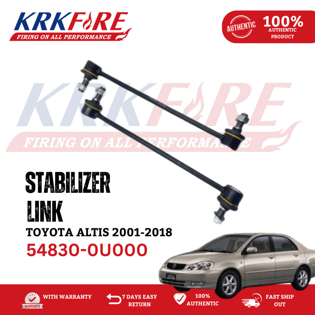 KRKFIRE STABILIZER LINK 54830-0U000 FOR TOYOTA ALTIS 2001-2018 | Shopee ...