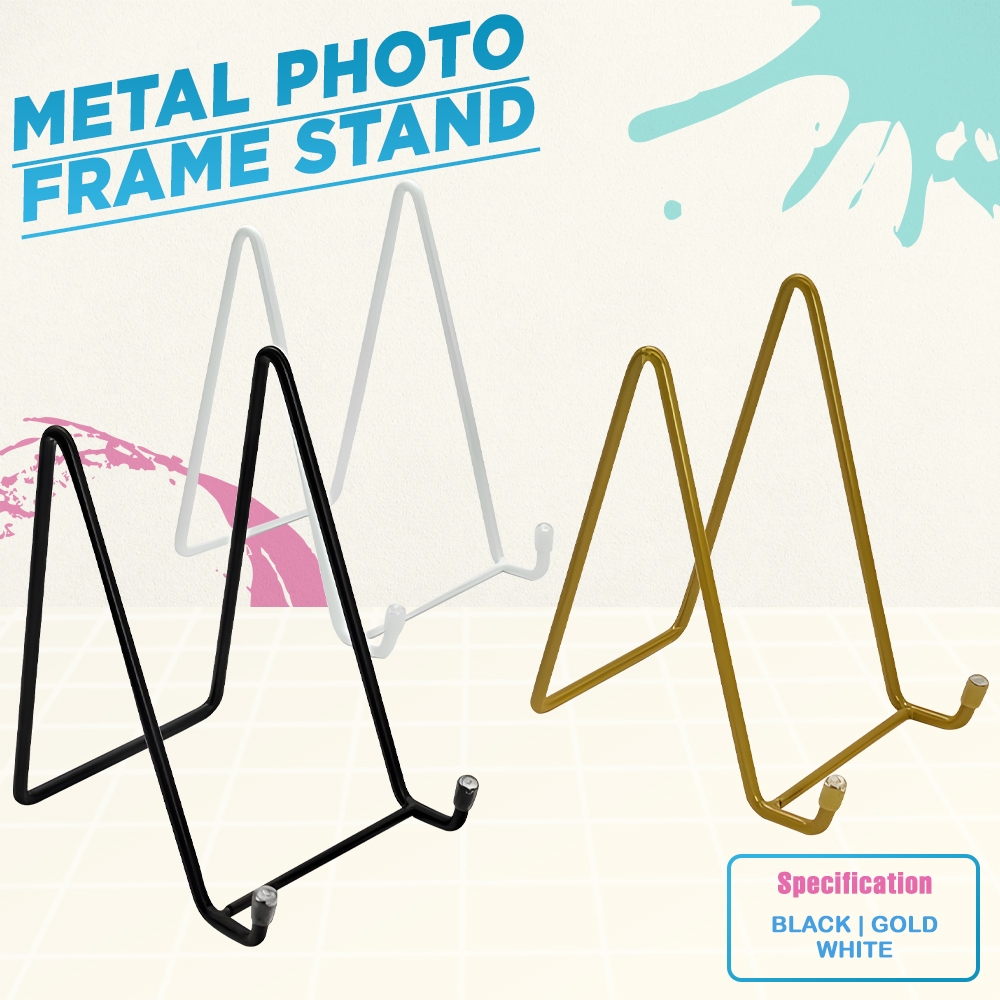 Metal Easel Iron Display Stand for Magazines, Plates, Frames, and Photo ...