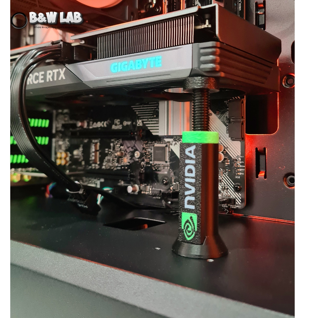 Adjustable GPU Support 3D-Printed Customizable for NVIDIA, Radeon, MSI ...