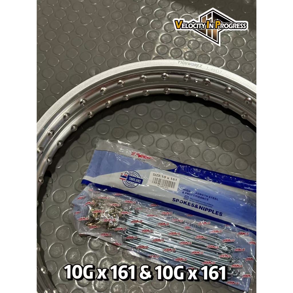 THAIWORKZ RIM SET PAIR 2PCS WITH ORDINARY SPOKE DRUM TYPE 10X161 ...
