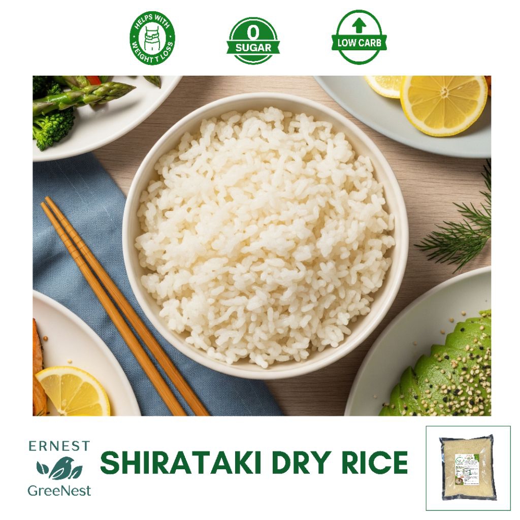 Premium Shirataki Dry Rice | Low Carb, Keto-Friendly, Gluten-Free ...