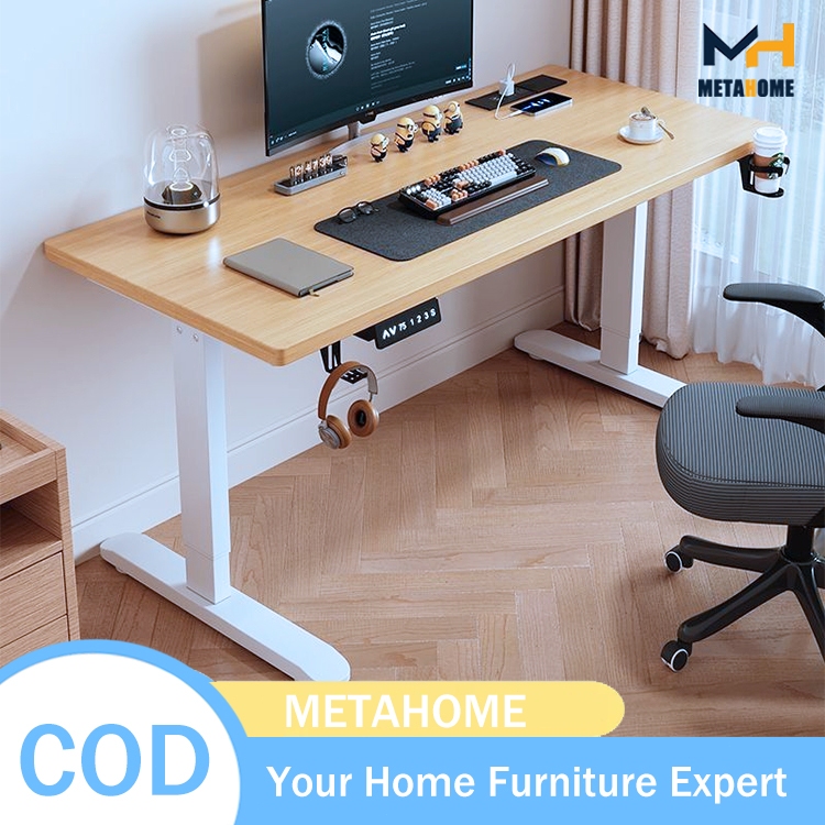 MH. Electric Lift Table Height Adjustable Table Computer Table Study ...
