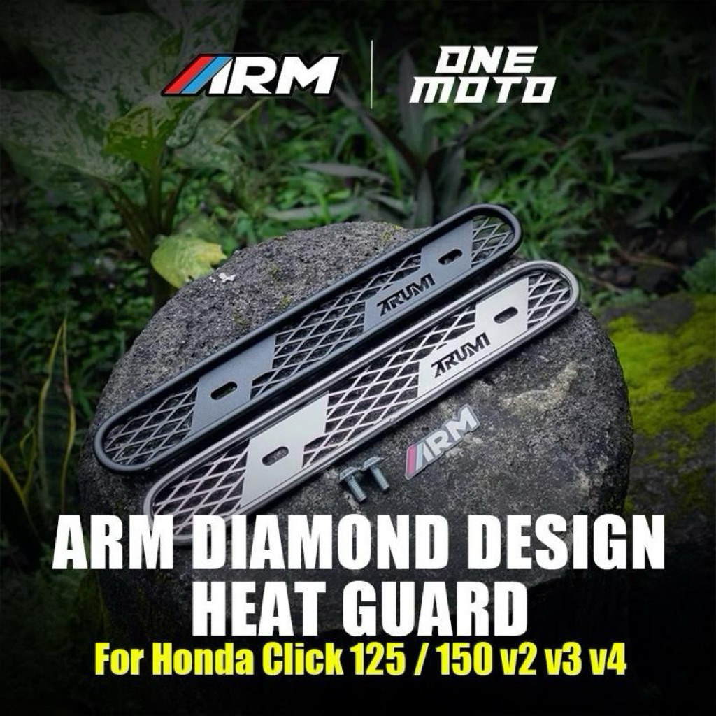 ARM HEAT GUARD DIAMOND DESIGN (For Honda Click 125 / 150 v2 v3 v4 ...