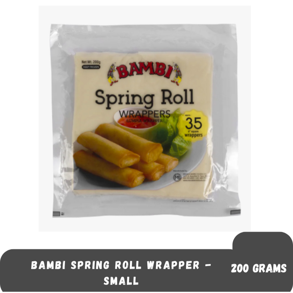HALAL CERTIFIED! Bambi Spring Roll Wrapper - SMALL 6