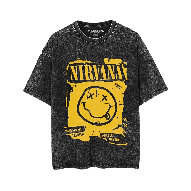 Premium Oversized Stone Wash T-Shirt | Band T-SHIRT | Washed T-Shirt ...