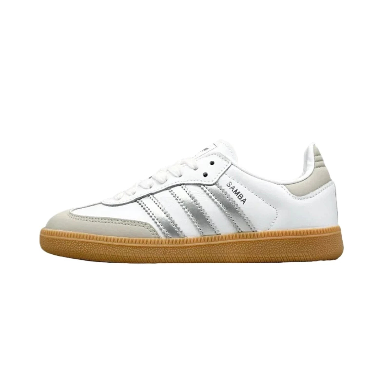 100% GenuineAdidas Samba White Silver Unisex Waterproofing Low Top Campus  Shoes | Shopee Philippines
