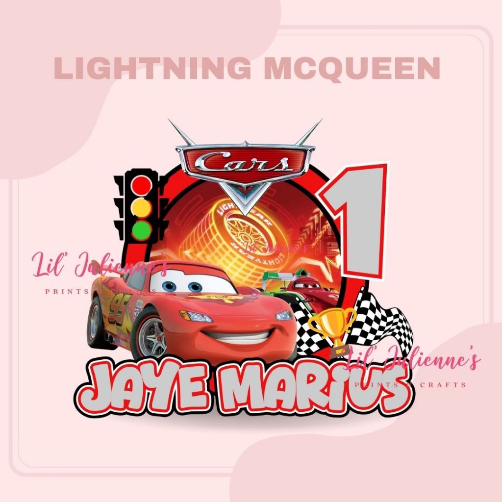 Lightning McQueen Cake Topper | Shopee Philippines