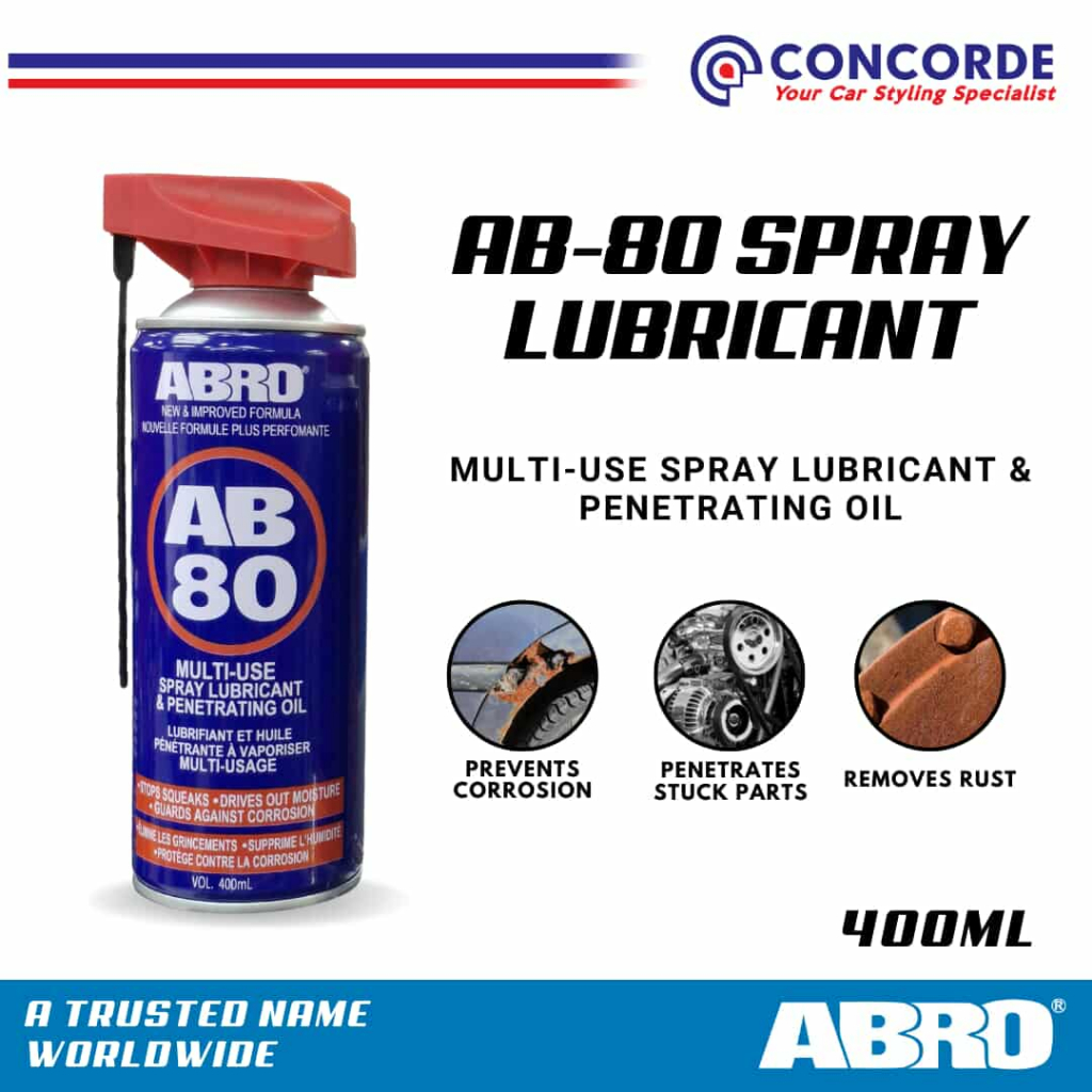 ABRO SPRAY LUBRICANT PENETRATING OIL 400ML | Shopee Philippines