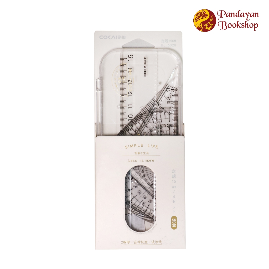 COKAI Simple Life Ruler Set KJ-6028 4's | Shopee Philippines