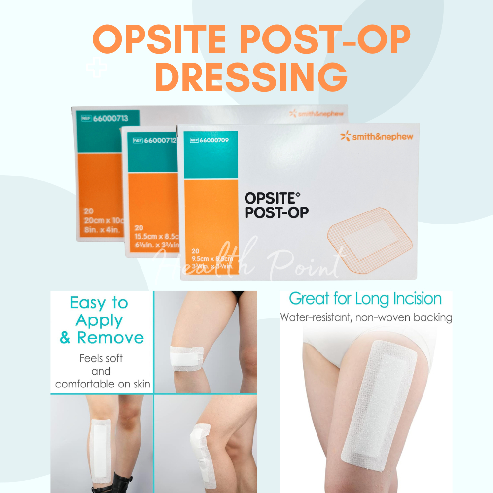 Smith & Nephew OPSITE PostOp Transparent Waterproof Dressing with