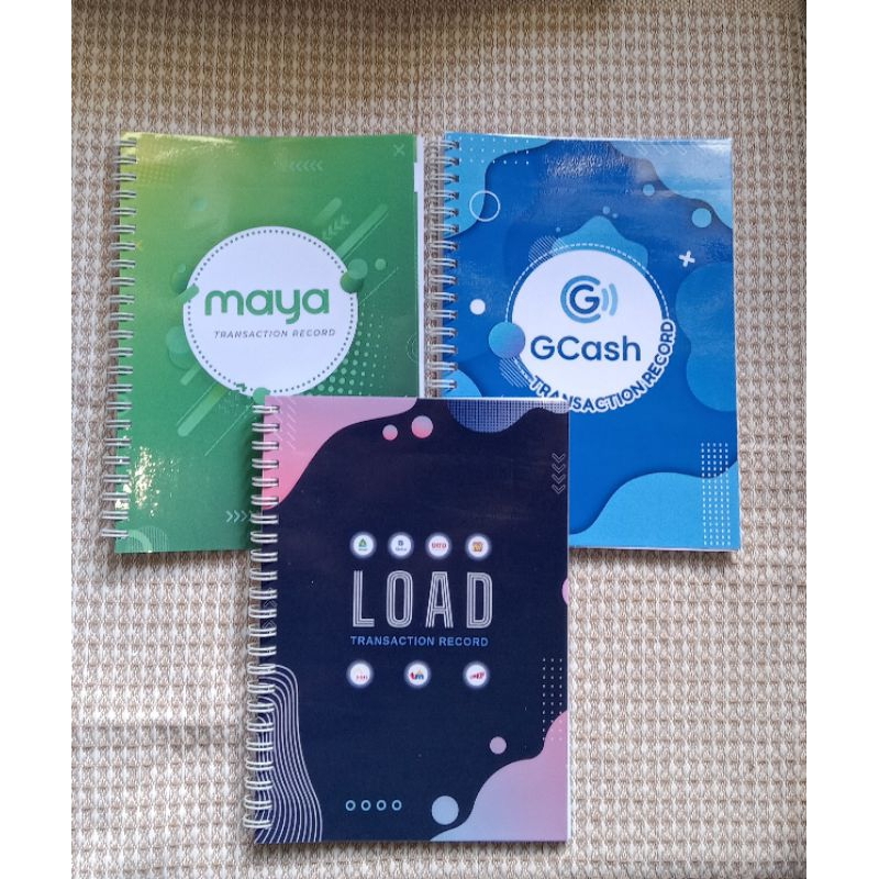 A5 Customized Gcash Maya Load Eloading Transaction Record Log Notebook ...