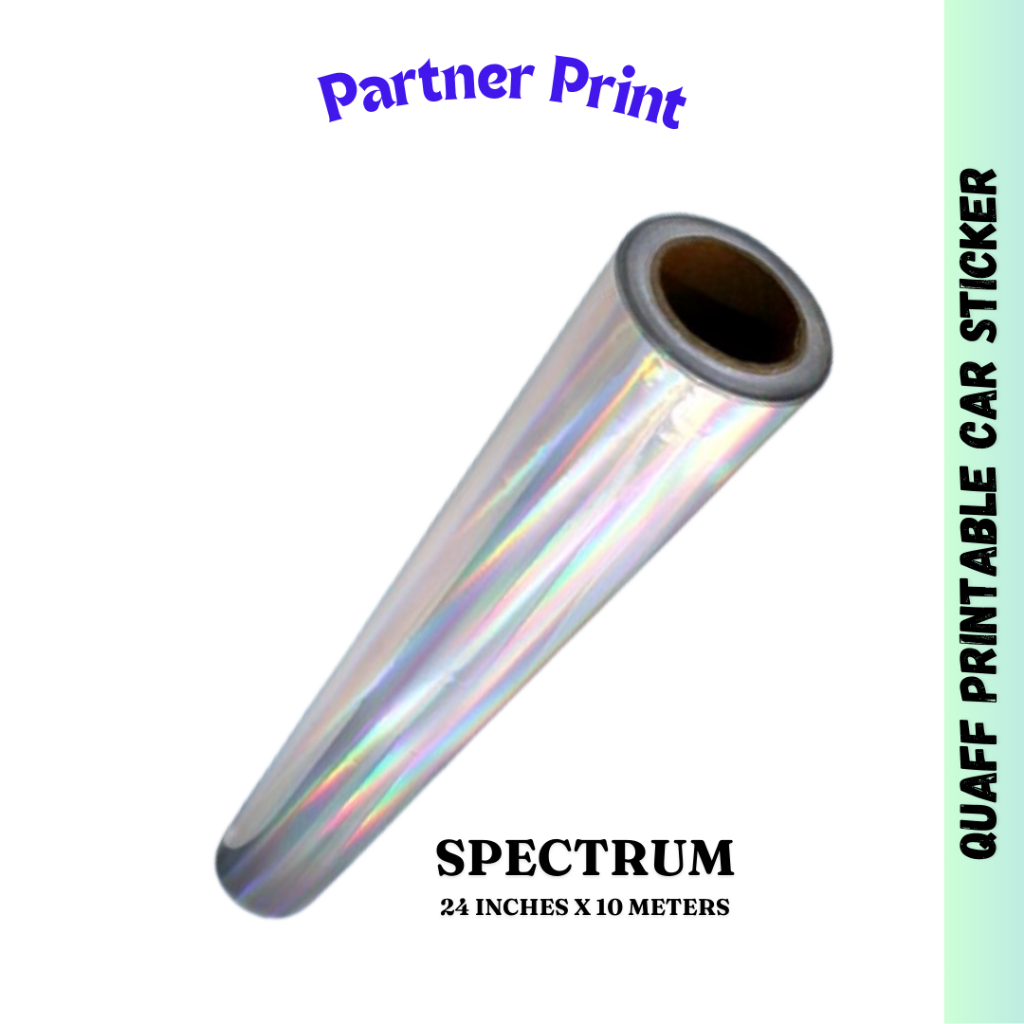 QUAFF Printable Car Sticker Spectrum Holographic (24Inches x10Meters ...