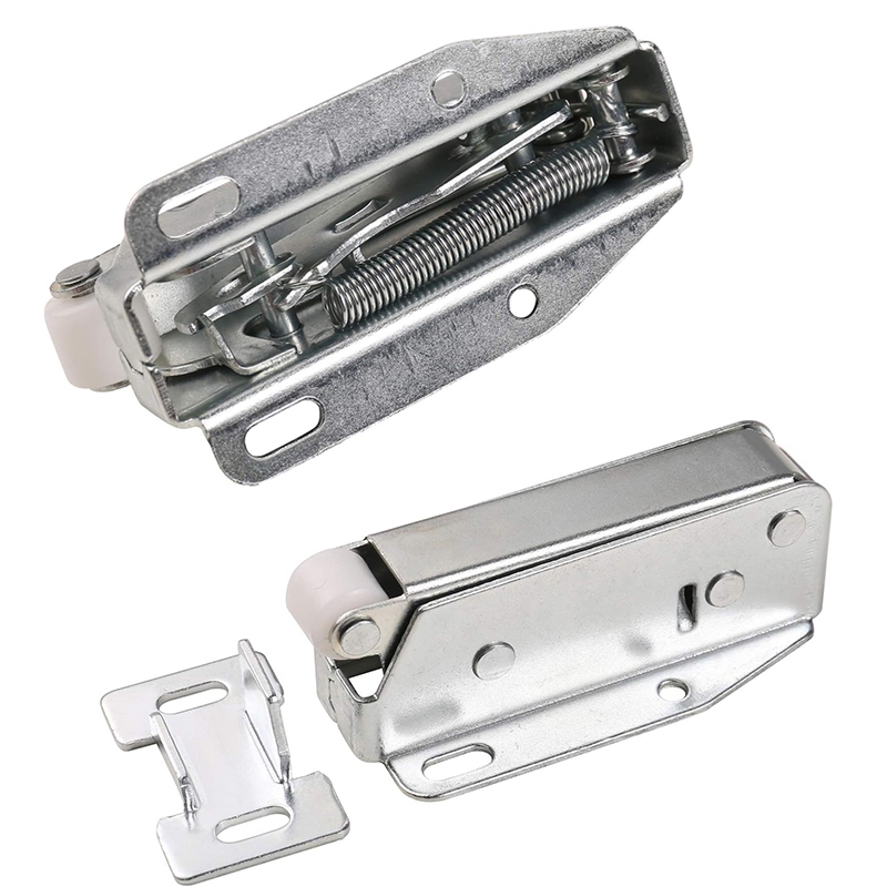2Pcs Push to Open Touch Release Lock Cabinet Spring Loaded Latch ...