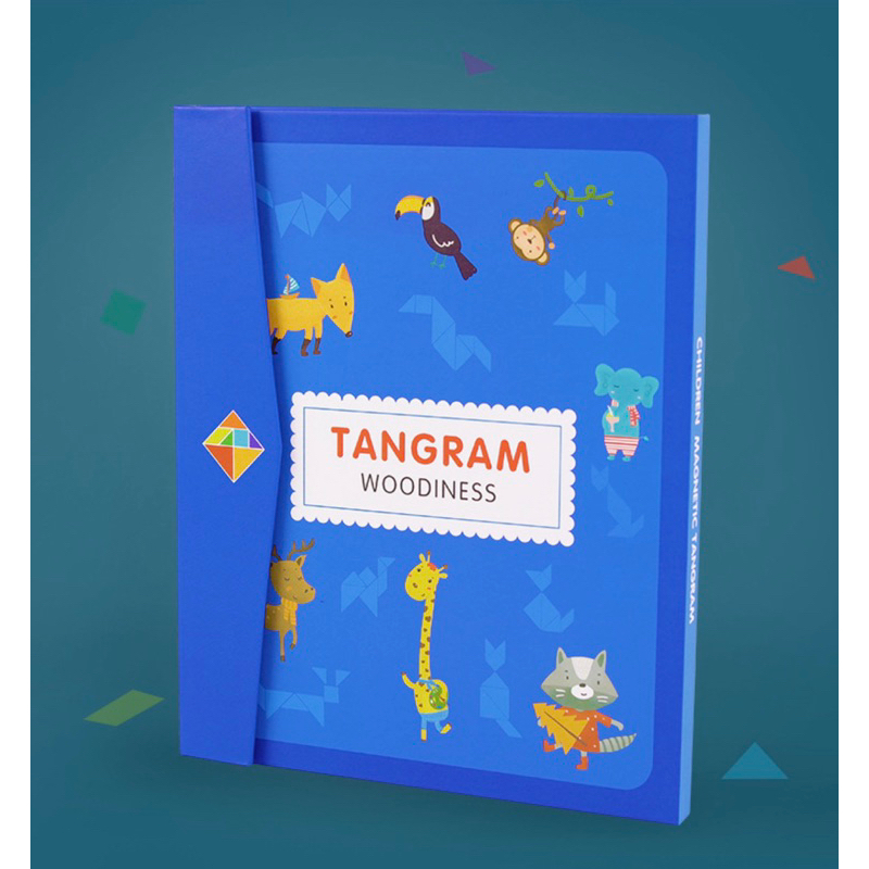 3D Magnetic Tangrams Magnetic Puzzle Book Geometric Shapes Tangram ...
