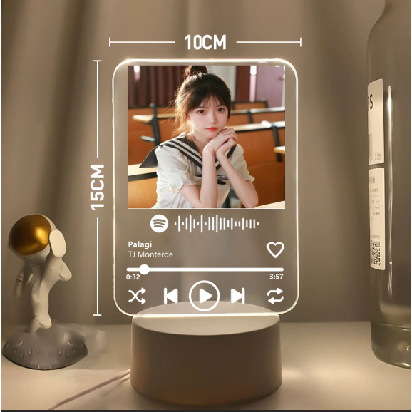 SPOTIFY Frame Customized Acrylic LED Night Light - Personalized ...
