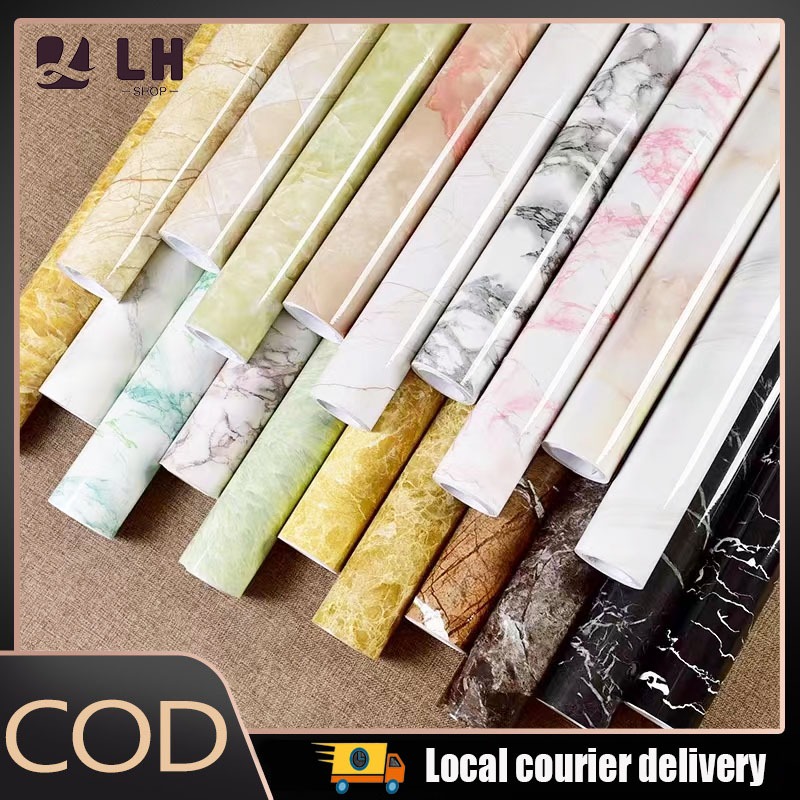 Wall Decoration marble wallpaper waterproof kitchen wallpaper self