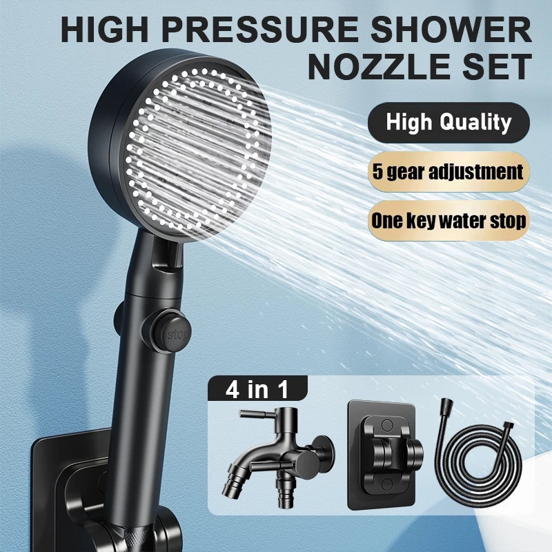 Bathroom Shower Head Set With Faucet Handheld Shower Bathroom Shower