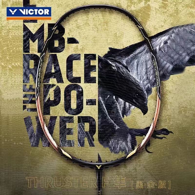 VICTOR Racket TK-HAWK Black Badminton Racquet Carbon Fiber Ultralight ...
