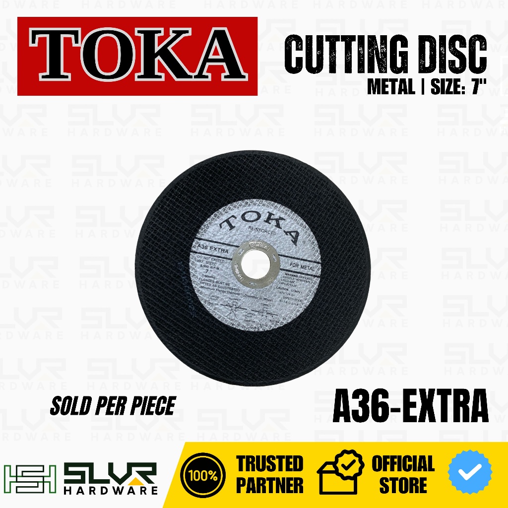 ORIGINAL TOKA Cutting Metal Disc size 7 inch A36 Special 2-ply | Shopee ...