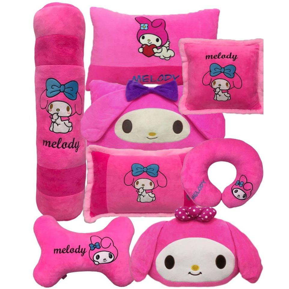 Melody Face pillow Cute Square Pillow sanrio pillow melody hotdog