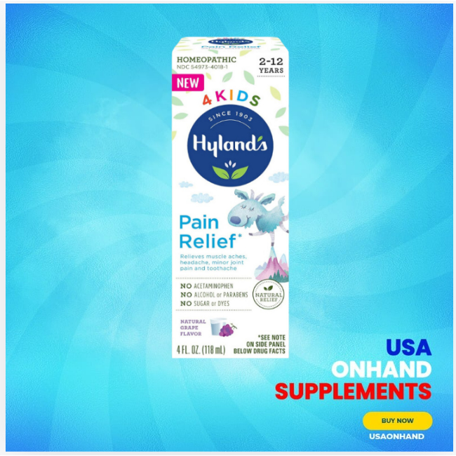 USAOnhand Hyland's Kids Natural Pain Relief Relieves Muscle Aches