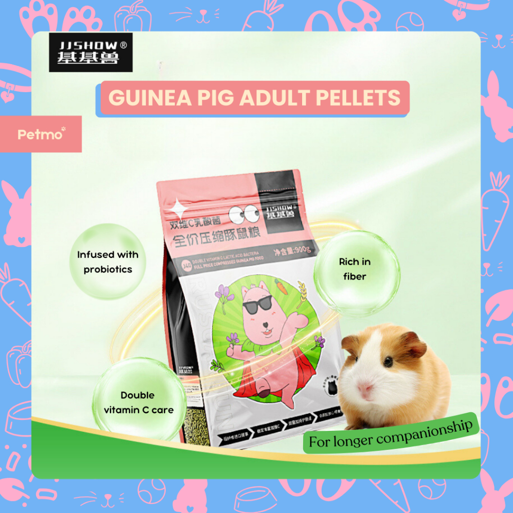 Image showcasing JJShow Guinea Pig Food Timothy Hay Pellets Complete Nutrition With Vit ...
