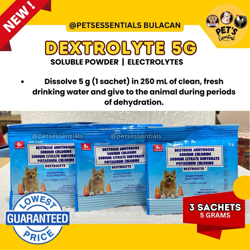 3PCS - Dextrolyte 5g SACHET Electrolytes | Shopee Philippines