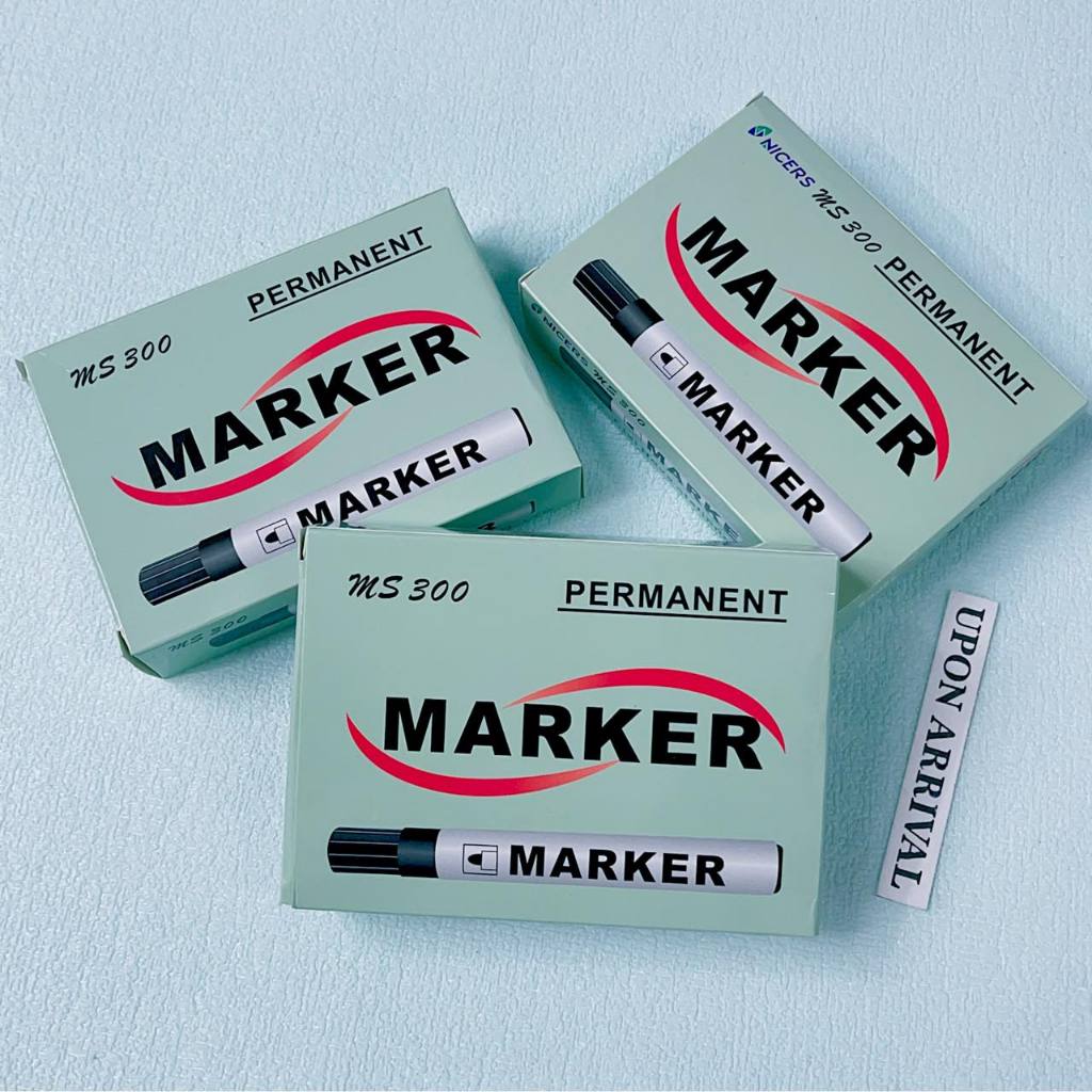 12pcs Permanent Marker Writing Pentel Pen Black Red Blue Quick Drying ...