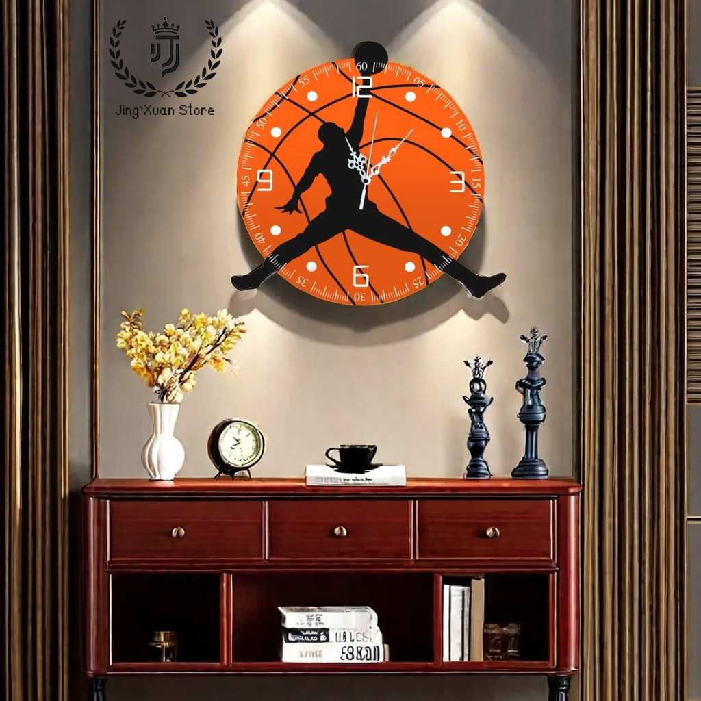 Creative Basketball Wall clock 45cm living room bedroom study