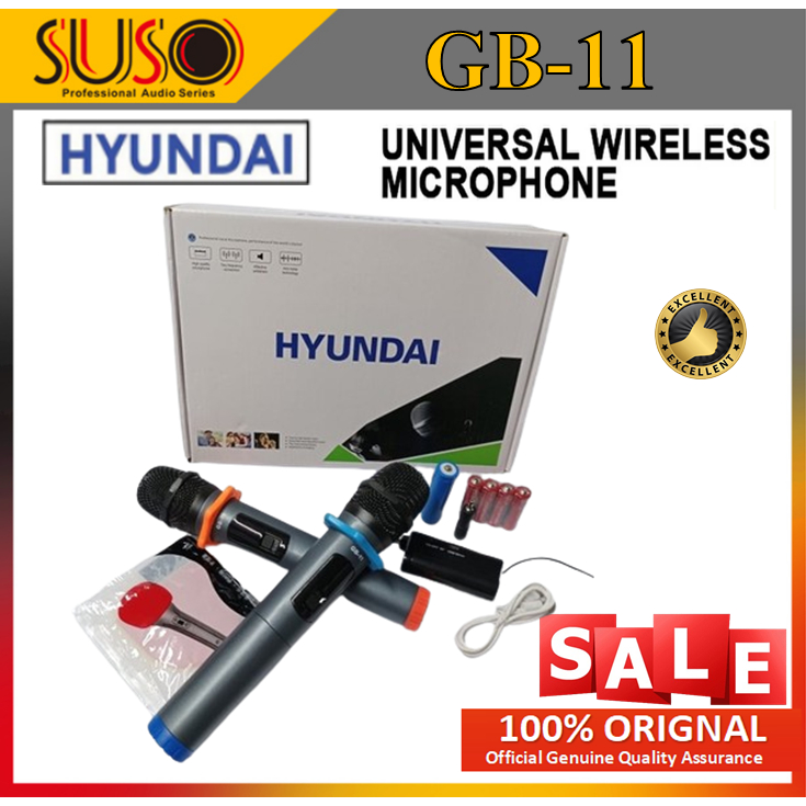 HYUNDAI G-112 in 1 WIRELESS MICROPHONE | Shopee Philippines