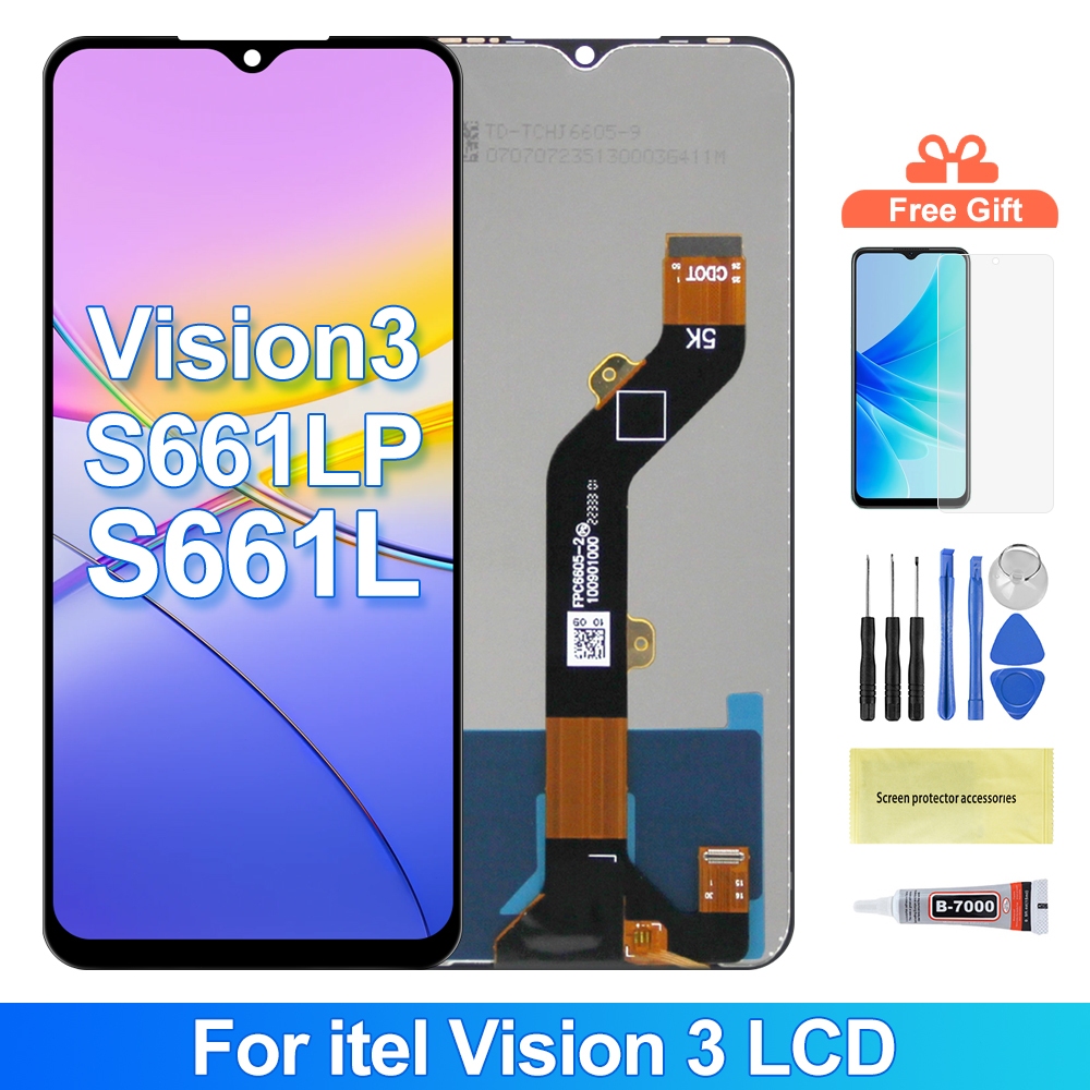LCD with Frame For ltel Vision 3 S661LP S661L LCD Display Touch Screen ...