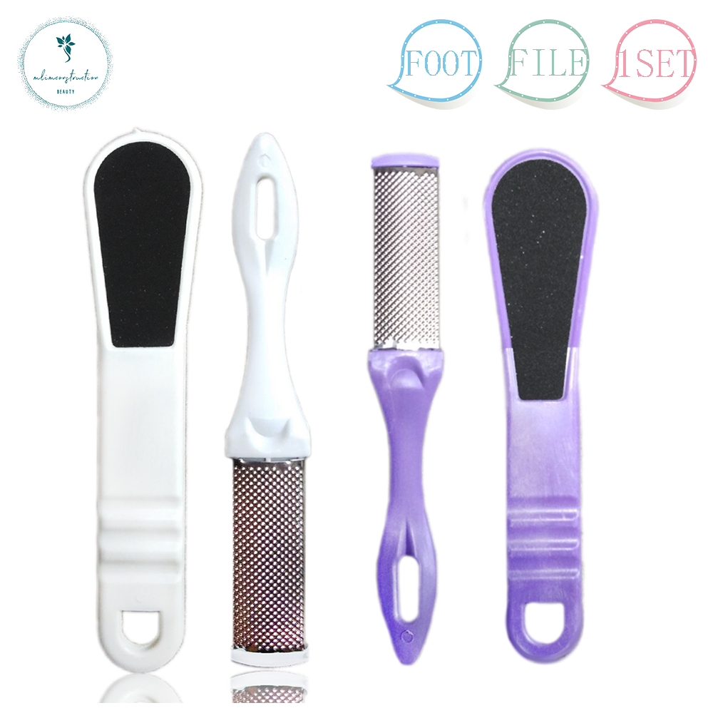 2In1 Foot Scrub And Foot File Body Care Tools Assorted Color 2Pcs For