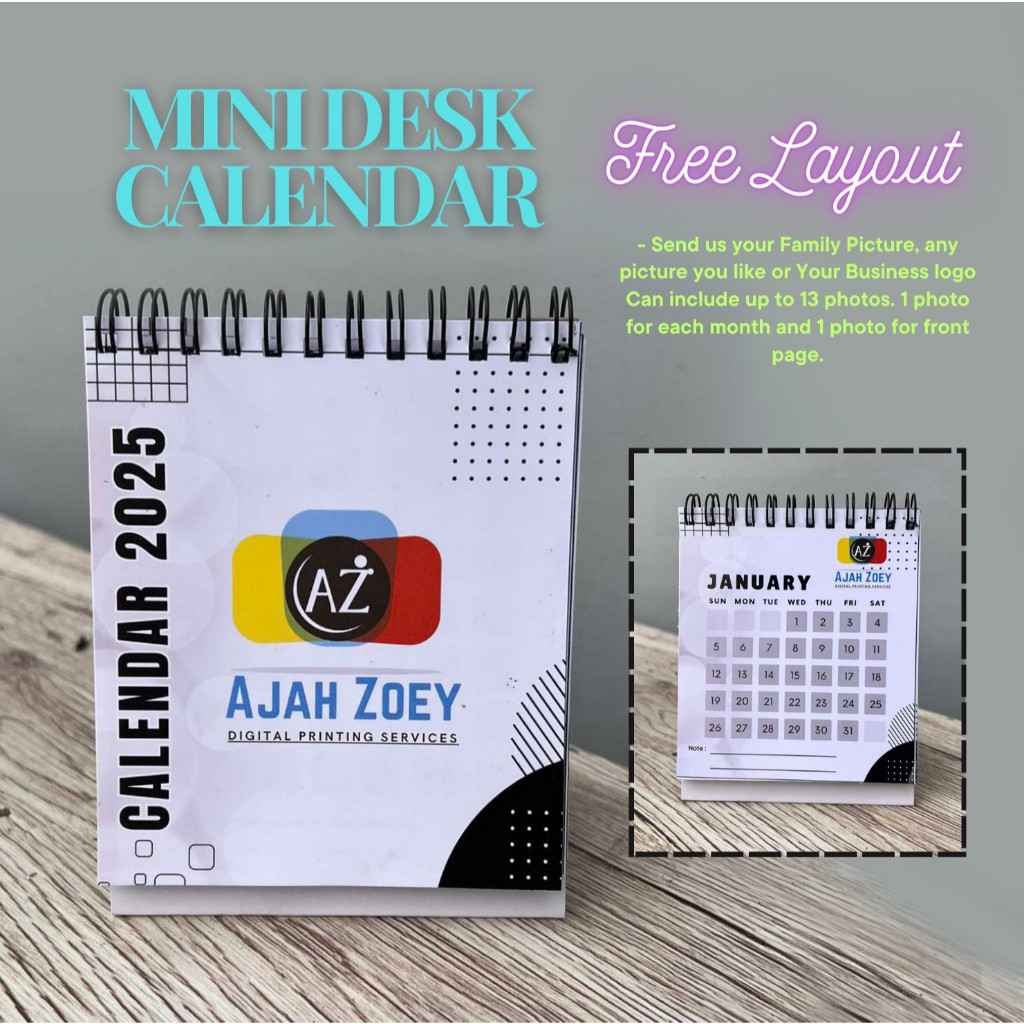 2025 PERSONALIZED MINI CALENDAR | Shopee Philippines