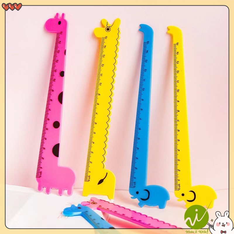 Cartoon Ruler 15cm Creative Cute Animal Shape Plastic Ruler Painting ...