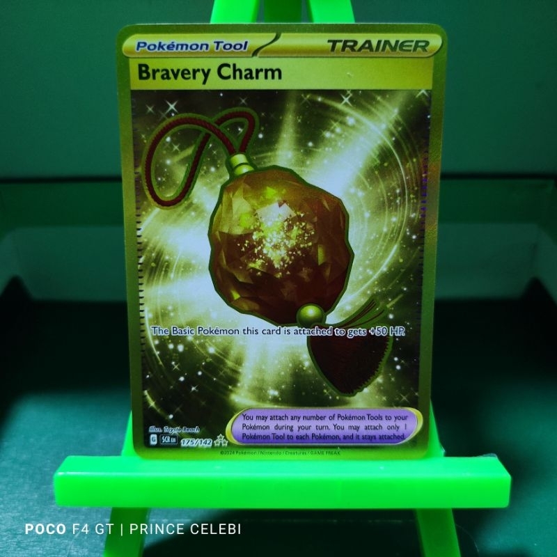 gold bravery charm pokemon card SV7] Bravery Charm 134/102〈UR〉 – Buy Online at Omotenashi TCG main image 0