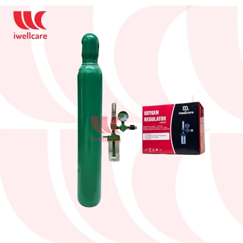 Oxygen Tank 15LBS with Complete Set (with refill/content and Medicore ...