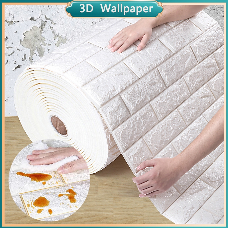 Selfadhesive 3D wallpaper 70*77cm wall stickers tiles Formaldehyde