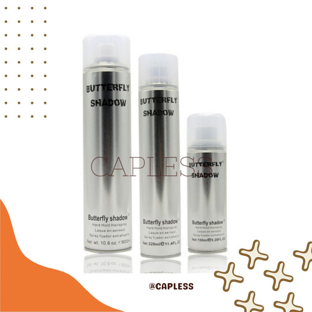 CAPLESS Butterfly shadow hair spray 600ML | Shopee Philippines