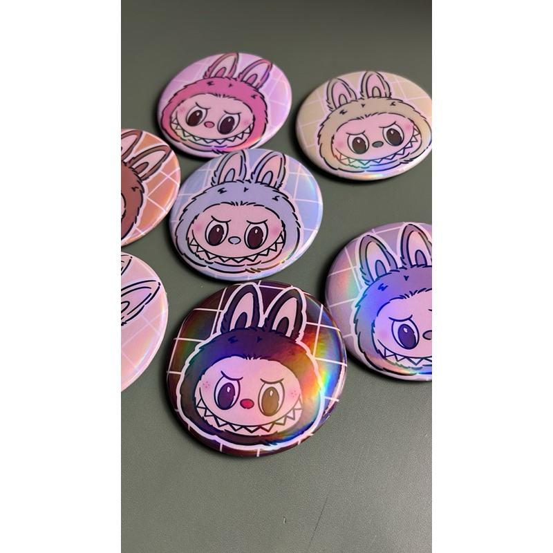 Labubu Macaroons The Monster Button Pins / Fan merch only | Shopee ...
