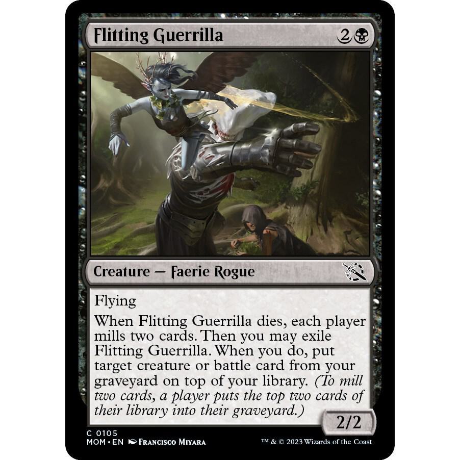 Magic the Gathering - Flitting Guerilla - MTG Black - MOM - NM - (_RAS ...