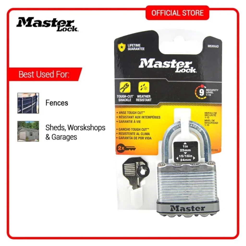 Master Lock M5XKAD Magnum Padlock 50mm | Shopee Philippines