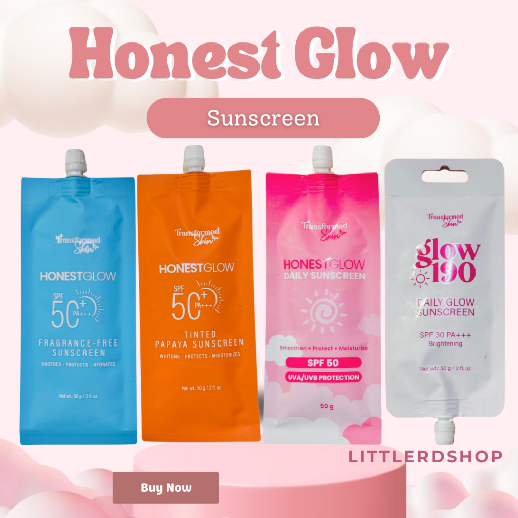 Honest Glow Daily Sunscreen, Fragrance-Free Sunscreen and Tinted ...